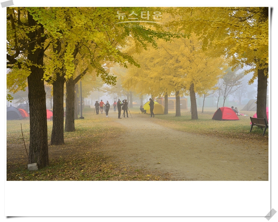여주시 강천섬의 가울풍경
