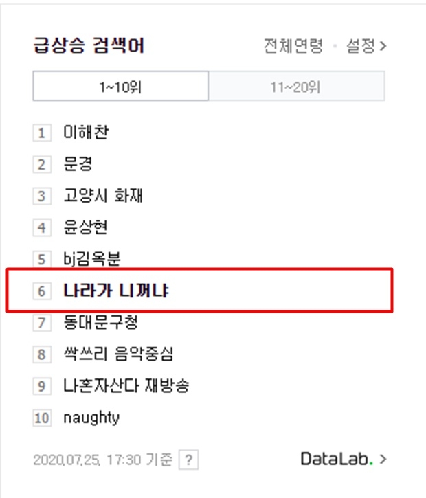 나라가 니꺼냐 (사진 : 네이버)