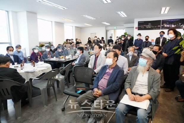 한국미술협회 이사장 예비후보 허필호 선거사무소 개소식(김한정 기자)