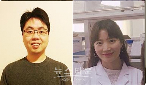 왼쪽부터 조정남 교수 연구팀의 조정남 교수와 김은유 연구교수
