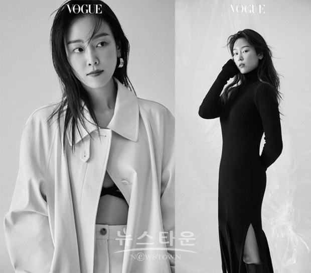 몽환적이고 고혹적인 매력을 발산하는 서현진의 흥백감성 화보/사진=보그코리아