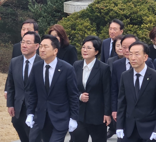 9일 국립현충원을 찾은 조수진 최고위원/조수진 최고위원 페이스북
