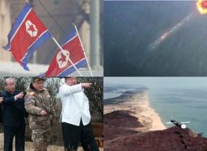 김정은, 핵 무인수중공격 수중 폭발 시험 참관
