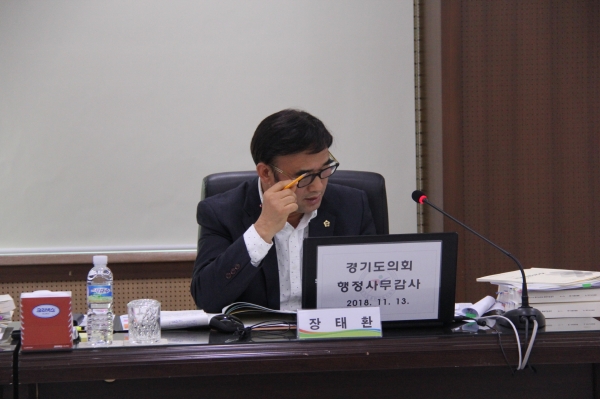 장태환 의원이 학업중단 학생 지원을 강조하고 있다.