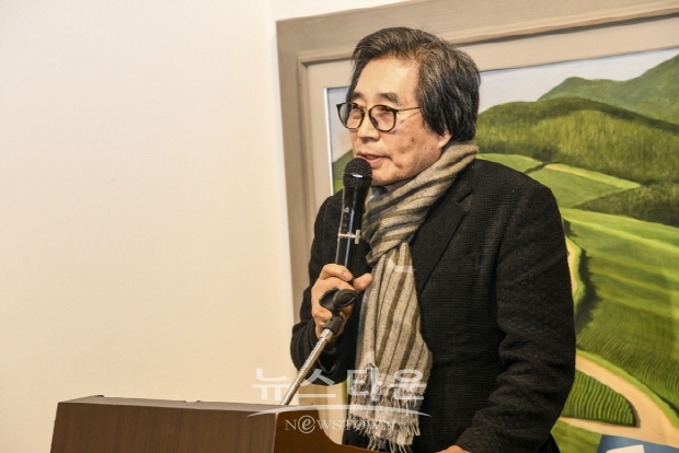 강석진 초대전 ‘두고온 별 우리의 산하’(김한정 기자)