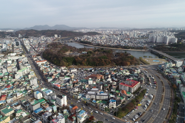 진주시 인사동 거리 일원 전경