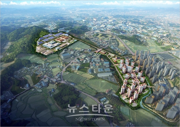 아산스마트밸리 일반산업단지 조감도