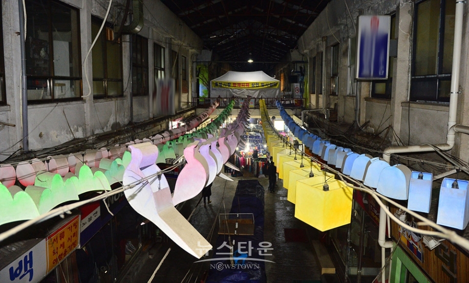 옥상 임시점포, 중앙시장 옥상전경등