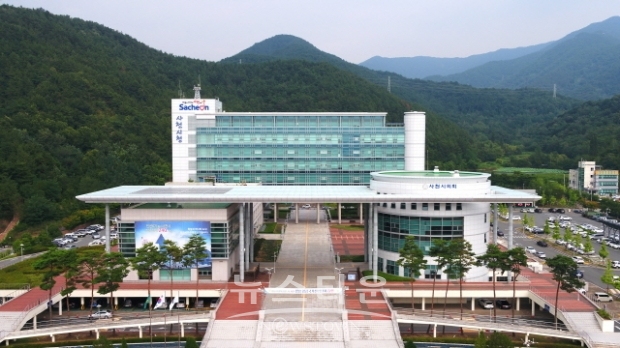 사천시장 전경