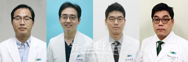 정부연구지원사업 선정 교수 4인(좌측부터 백무준, 반명진, 석진명, 정동준)
