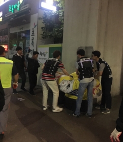 향남읍 불법유동광고물 철거 모습