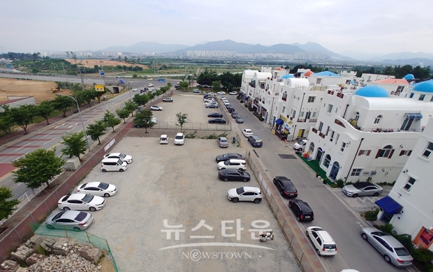 탕정면 지중해마을 유휴지 임시공영주차장