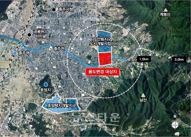 안림지구 도시관리계획 위치도