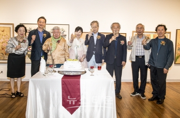 제6회 민연회, ‘민화 회원전’(김한정 기자)
