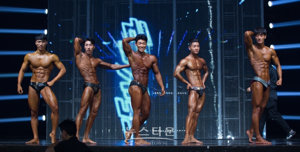 스포츠 모델 노비스 이병언, 스포츠 모델 주니어 안창준, 스포츠 모델 시니어 심재근, 스포츠 모델 -173cm 이승준, 스포츠 모델 +183cm 박찬웅 / 고득용기자 ⓒ뉴스타운