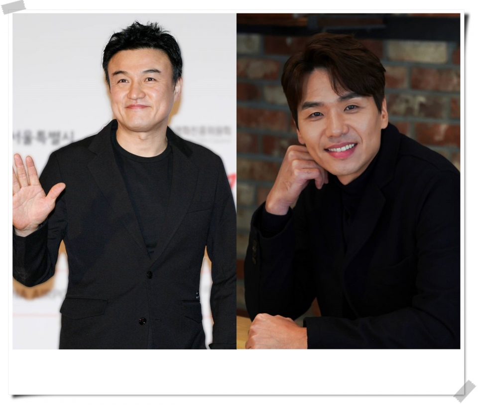 제17회 아시아나국제단편영화제 개막식 사회를 맡은 배우 박중훈(왼쪽), 폐막식 사회를 맡은 배우 김태훈(오른쪽)