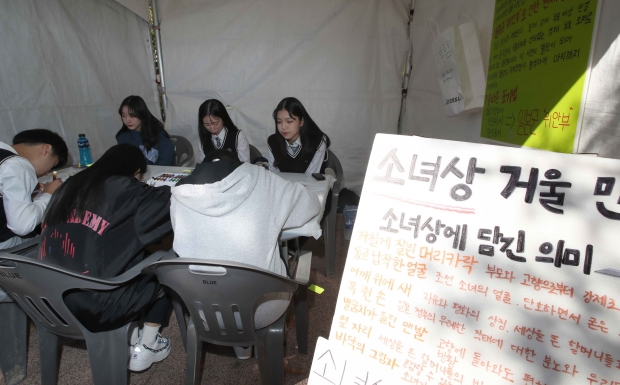 학생동아리 축제 운영 부스 모습