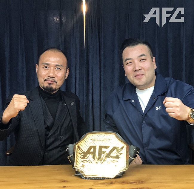 박호준 AFC 대표, 크리스 MMC 대표 / 고득용기자 ⓒ뉴스타운