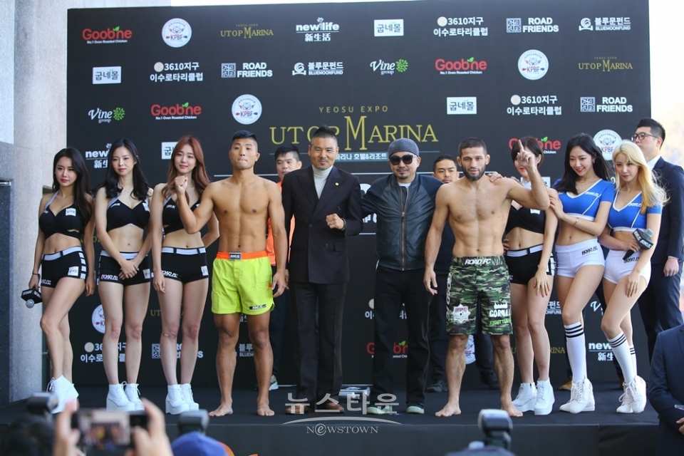 굽네몰 ROAD FC 056 공식 계체량 및 인터뷰, '권아솔 VS 샤밀 자브로프' / 고득용기자 ⓒ뉴스타운