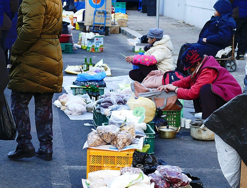 횡성 장마당 풍경