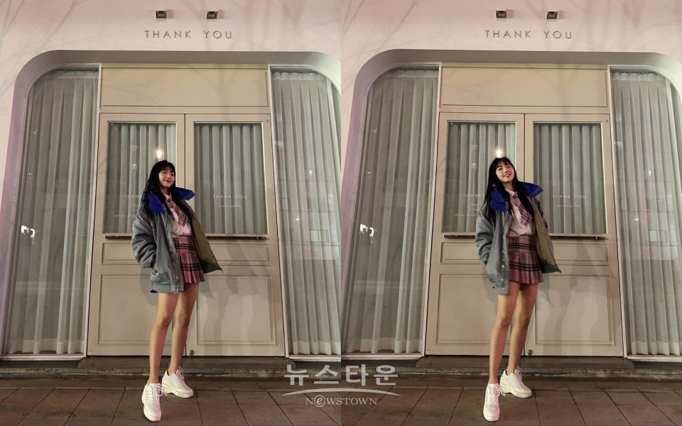 “8년만에 입은 교복” 박예진 치어리더, 촬영 마치고 뽐낸 매력 / 고득용기자 ⓒ뉴스타운
