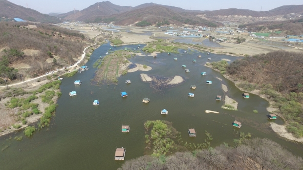 고삼호수 항공사진