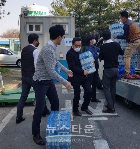 창원공원묘원, 경남 창원 관내 병원 물품 지원