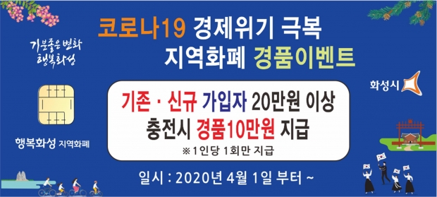 지역화폐 경품이벤트 안내 포스터