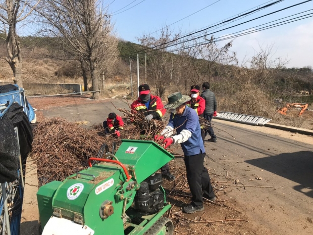 인화물질제거반 활동 모습