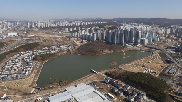동탄호수공원 모습