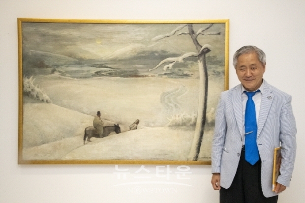 김달진 관장의 '배운성 작가, 근대를 열다'전(김한정 기자)