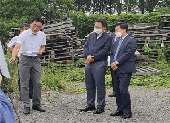 지난 2020년 7월 박남춘 시장 현장방문 모습