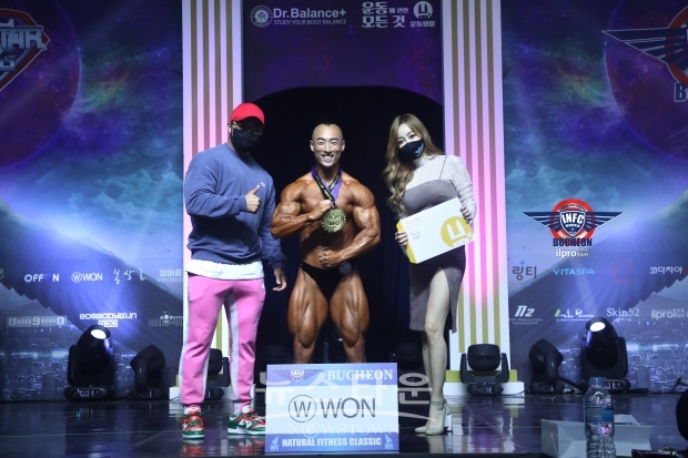 머슬 플러스 75 종목 1위 오세용 선수 / 사진제공= 피트니스 스타 시흥