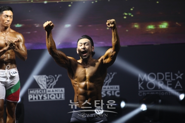 피지크 영예의 그랑프리 강용훈 선수의 포효