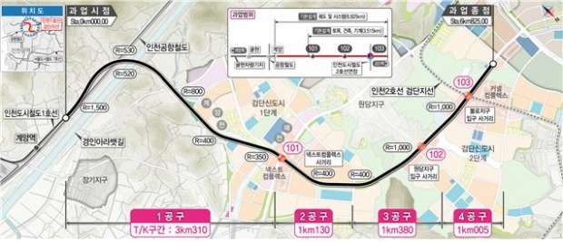 인천도시철도 1호선 검단연장선 평면삽도