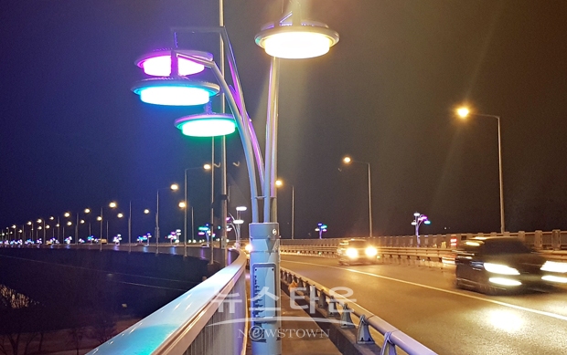 경관조명 조성(목행대교)