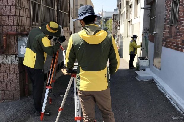 만석3지구 현장측량 사진(2020년)