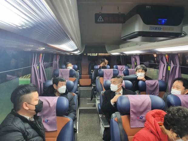 경기도 환경국장 및 관계자 버스 시승