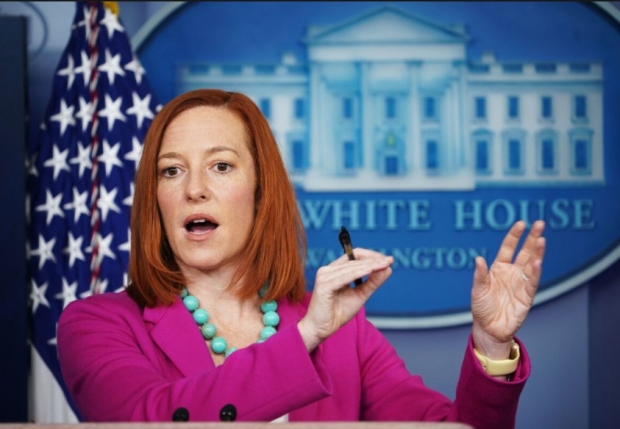 젠 사키(Jen Psaki) 미 백악관 대변인(사진 : 유튜브 캡처)