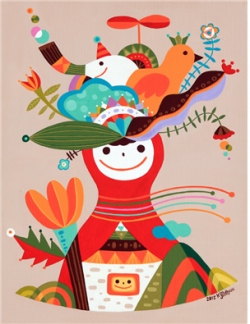 김지현, ‘꿈꾸는 아이’, 캔버스에 아크릴, 53x46cm, 2015, 오픈갤러리 소장