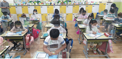학생 대상 찾아가는 자원순환 교실 사진