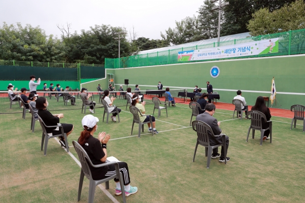 삼육대학교 테니스장 리모델링 개관식 / 사진제공=삼육대