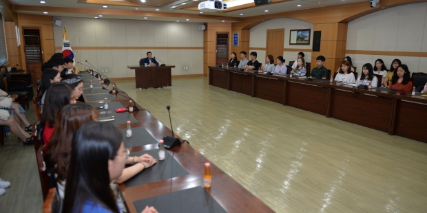 지난 2019년 대학교 직장체험 간담회 모습