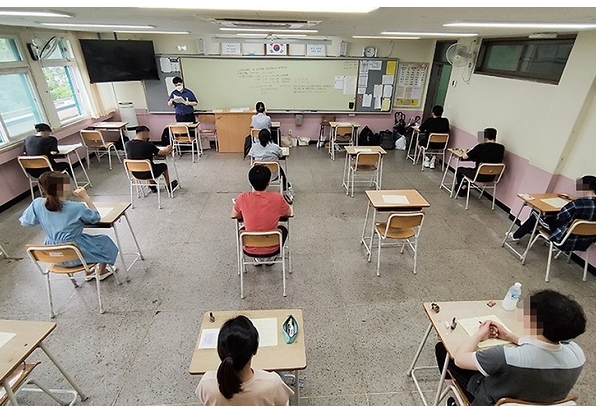 지난 7월 10일 치러진 2021년도 국가공무원 7급 공채 제1차 시험 현장. 인사혁신처 사진