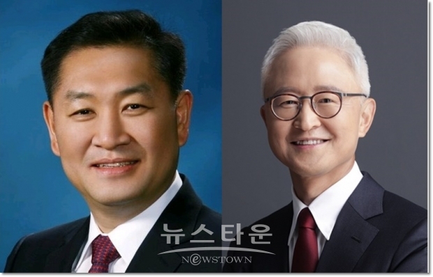 사진 왼쪽 삼성전자 한종희 대표이사 부회장 /사진 오른쪽 경계현 대표이사 사장
