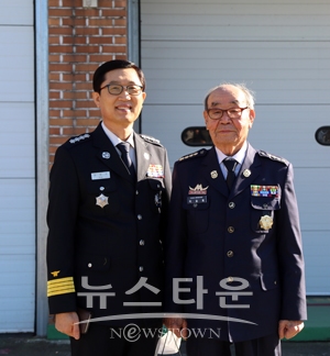 김장석 서장과 이승희 명예소방대장