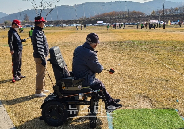 와룡지구 파크골프 이용 모습