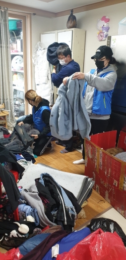 주거활동개선봉사단 활동 사진