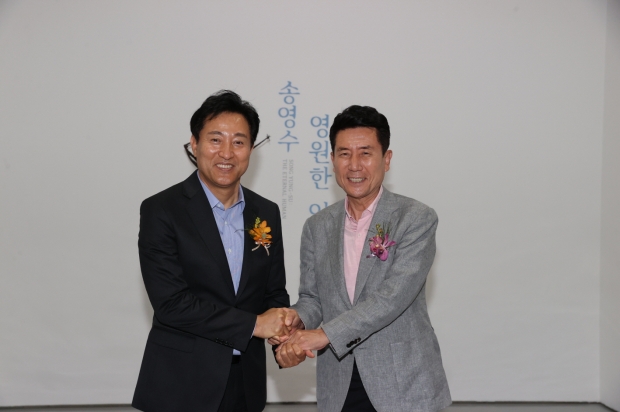 왼쪽부터 오세훈 서울시장과 이강덕 포항시장