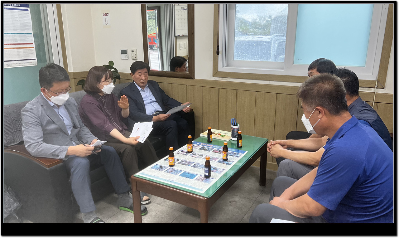 김명기횡성군수 둔내면관내 초도방문